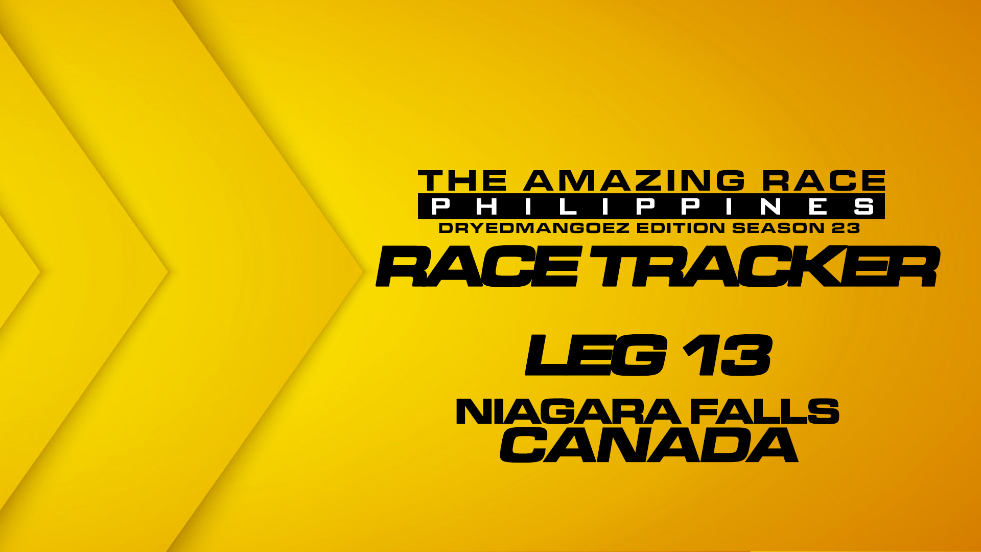 The Amazing Race Philippines: DryedMangoez Edition Season 23 Race Tracker – Leg 13