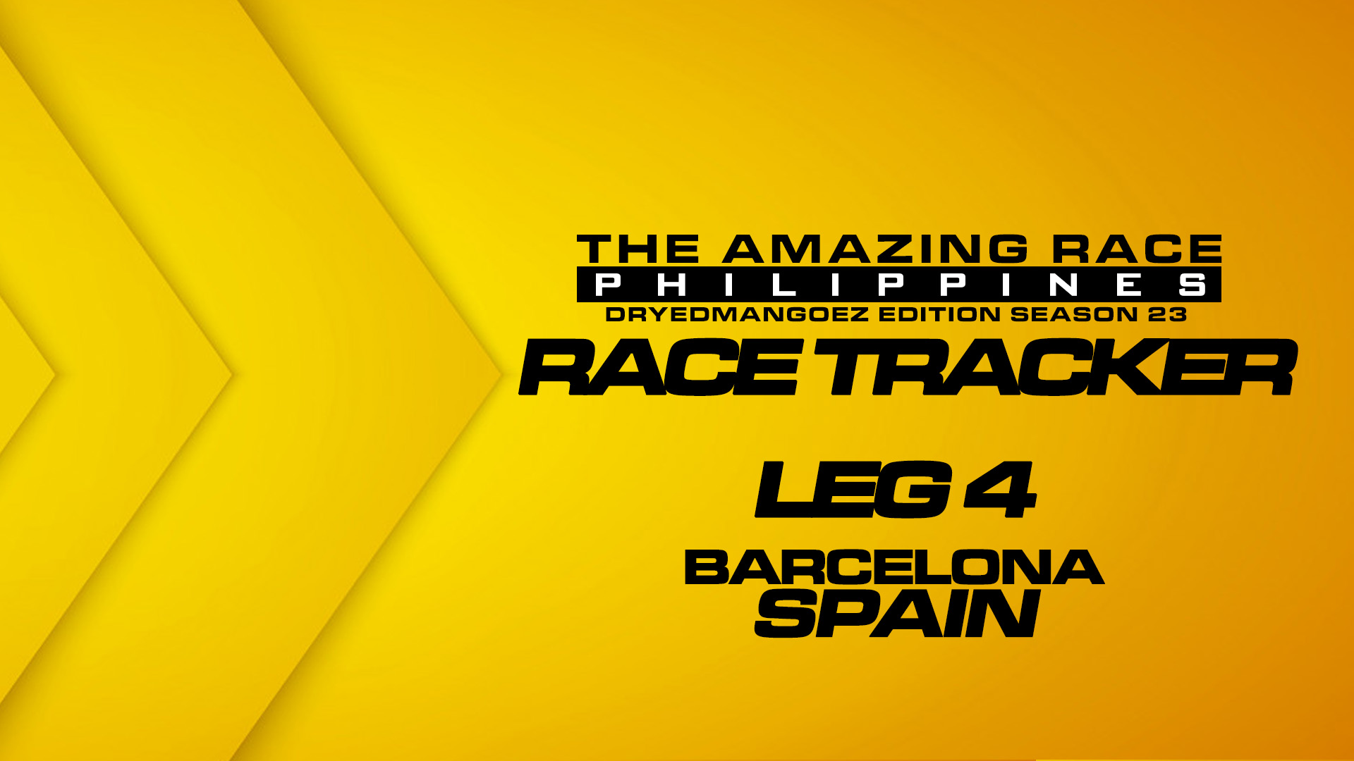 The Amazing Race Philippines: DryedMangoez Edition Season 23 Race Tracker – Leg 4