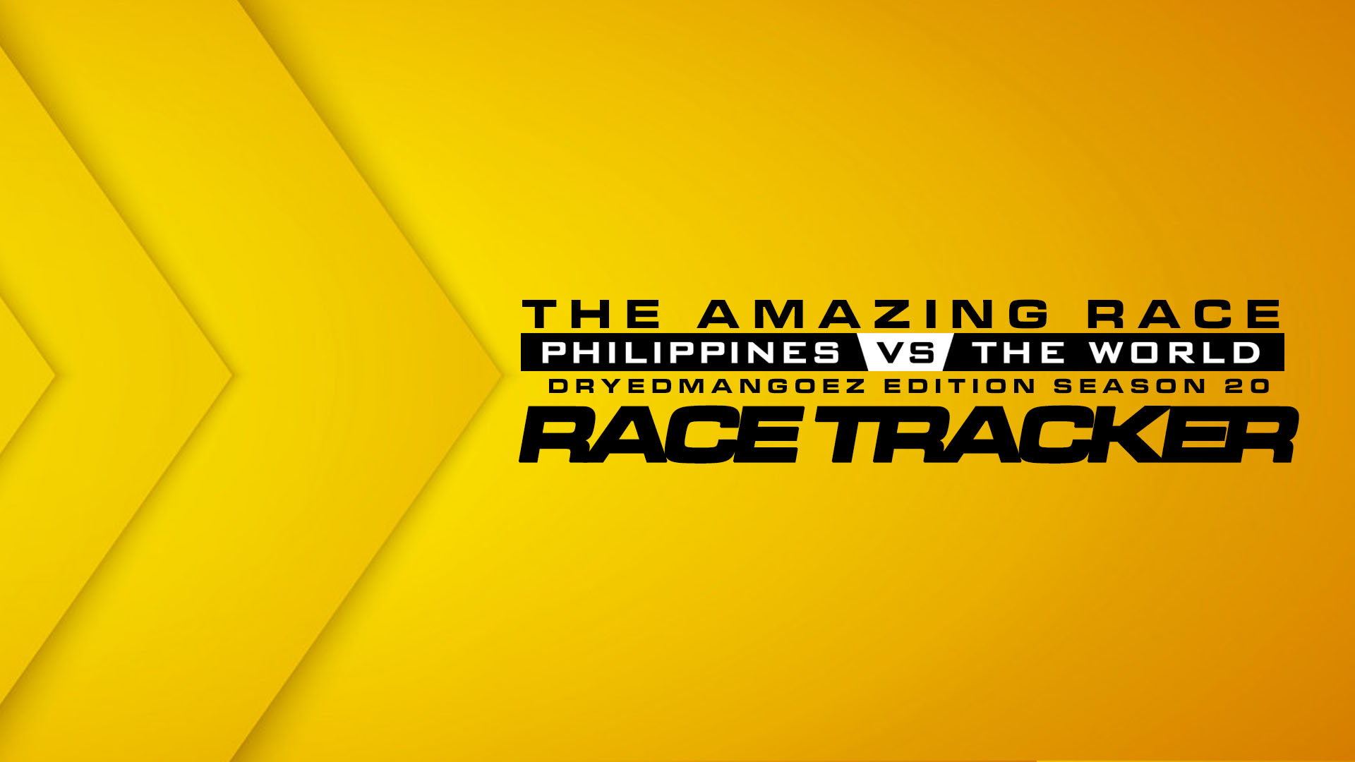 The Amazing Race Philippines vs The World Race Tracker