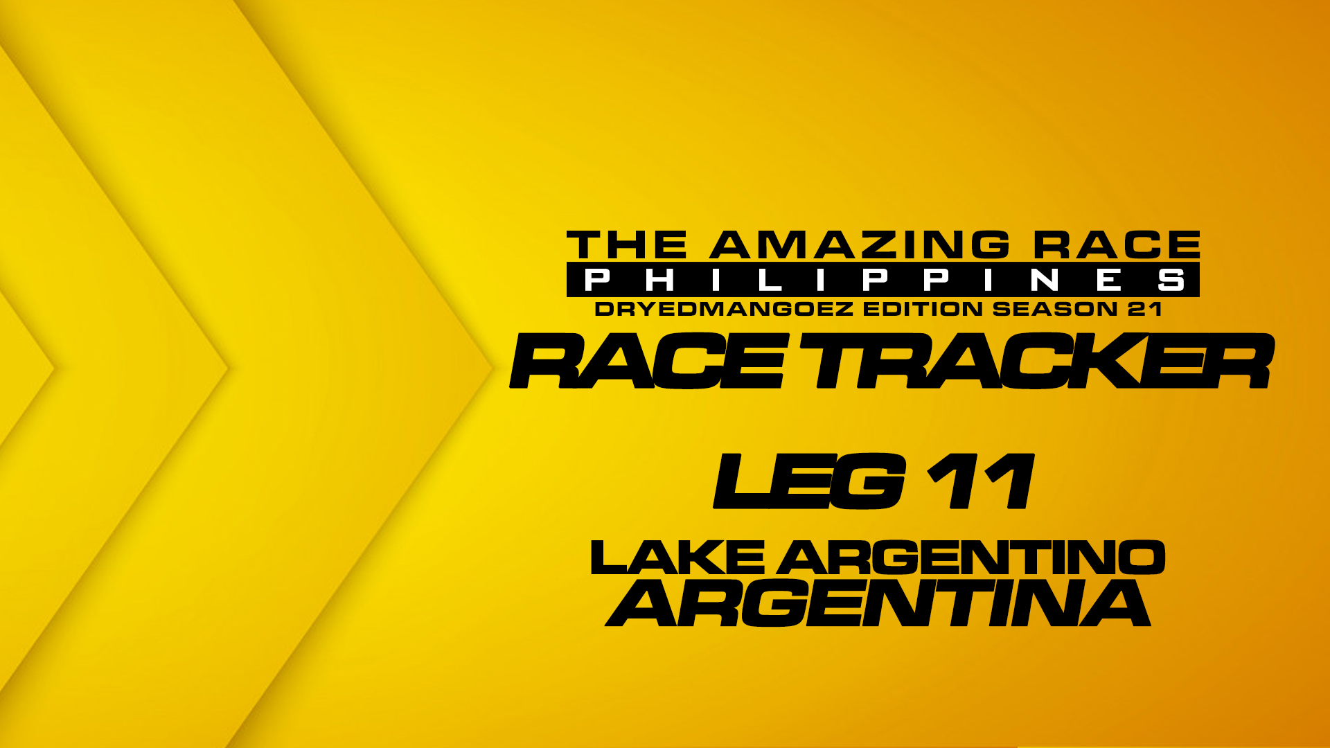 The Amazing Race Philippines: DryedMangoez Edition Season 21 Race Tracker – Leg 11