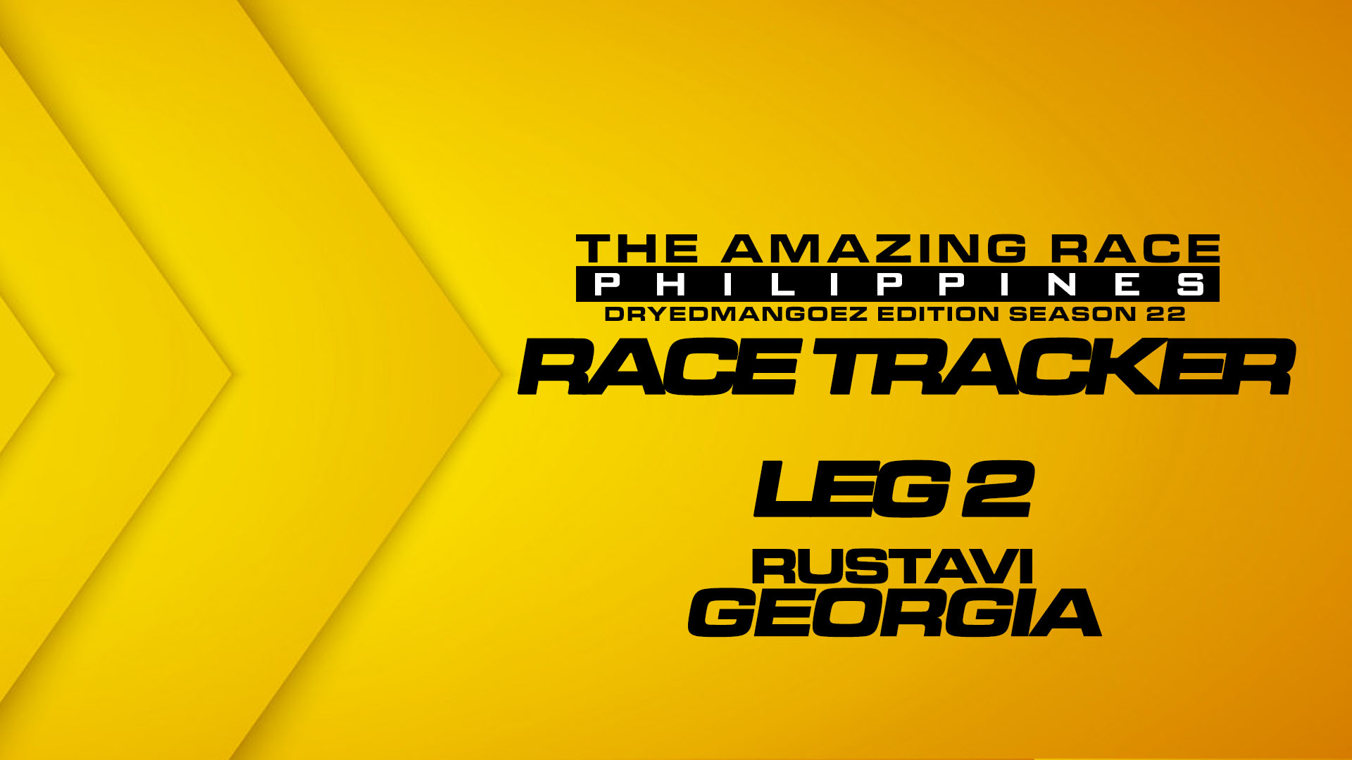The Amazing Race Philippines: DryedMangoez Edition Season 22 Race Tracker – Leg 2