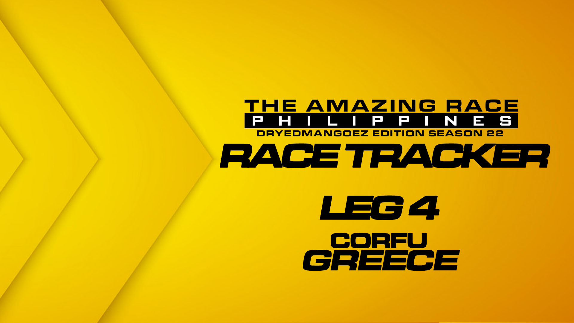 The Amazing Race Philippines: DryedMangoez Edition Season 22 Race Tracker – Leg 4