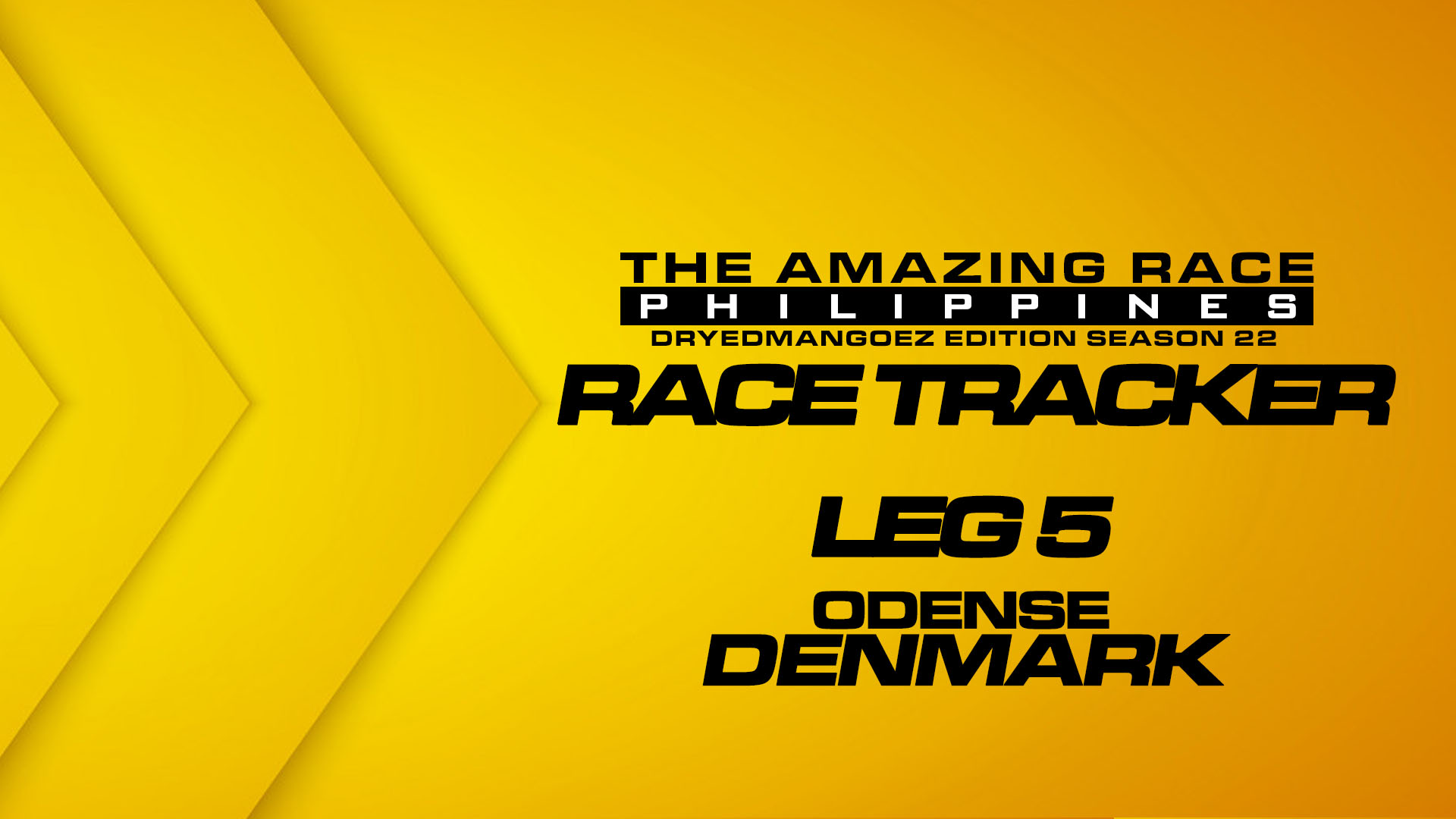 The Amazing Race Philippines: DryedMangoez Edition Season 22 Race Tracker – Leg 5