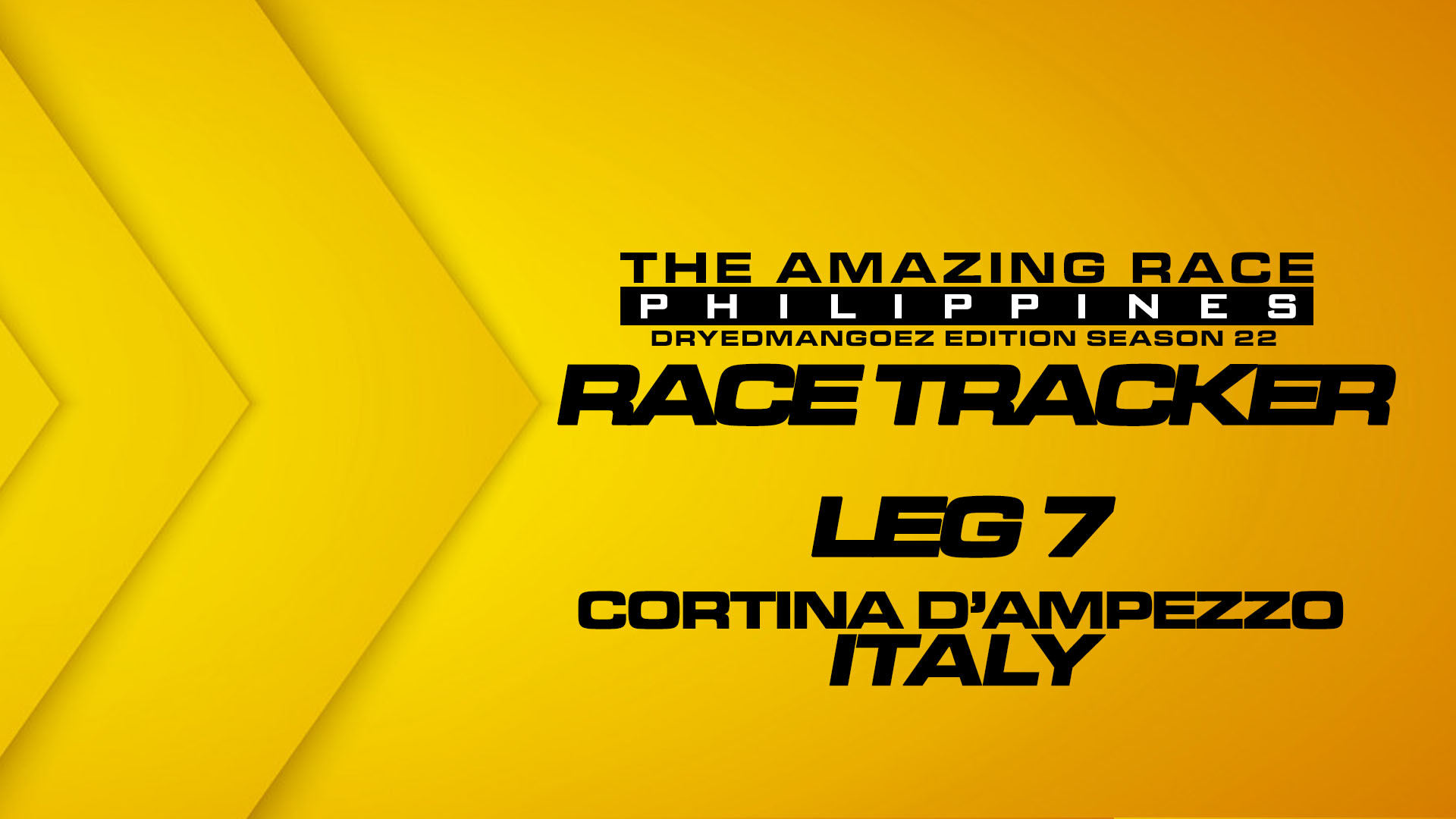 The Amazing Race Philippines: DryedMangoez Edition Season 22 Race Tracker – Leg 7