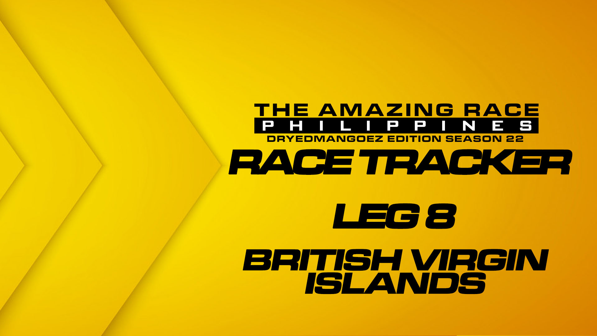 The Amazing Race Philippines: DryedMangoez Edition Season 22 Race Tracker – Leg 8