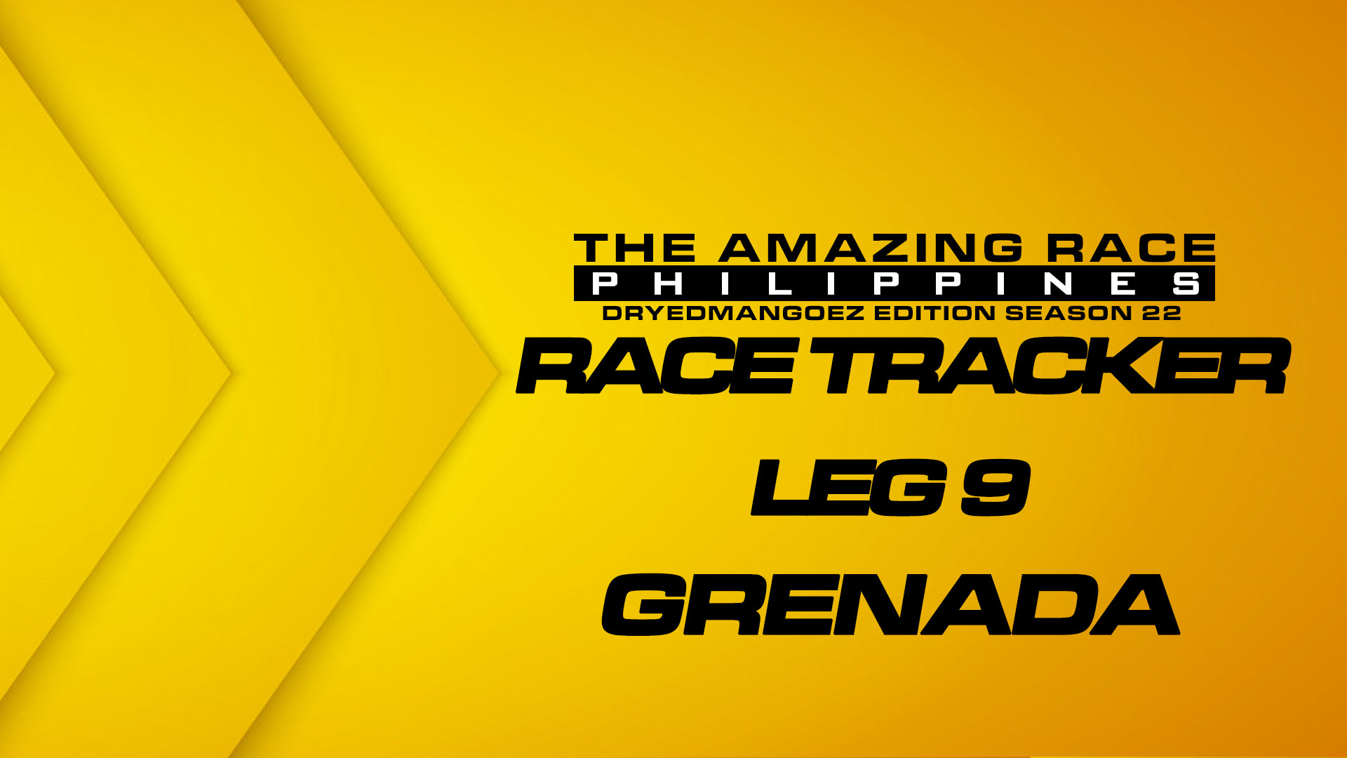 The Amazing Race Philippines: DryedMangoez Edition Season 22 Race Tracker – Leg 9