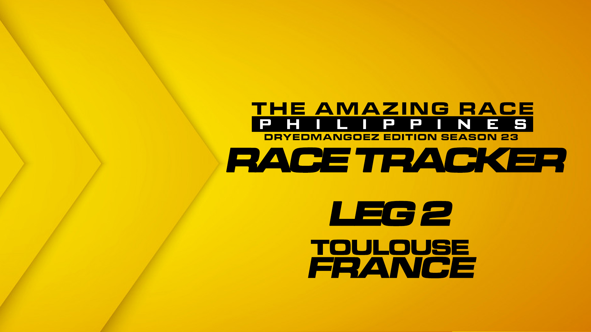 The Amazing Race Philippines: DryedMangoez Edition Season 23 Race Tracker – Leg 2