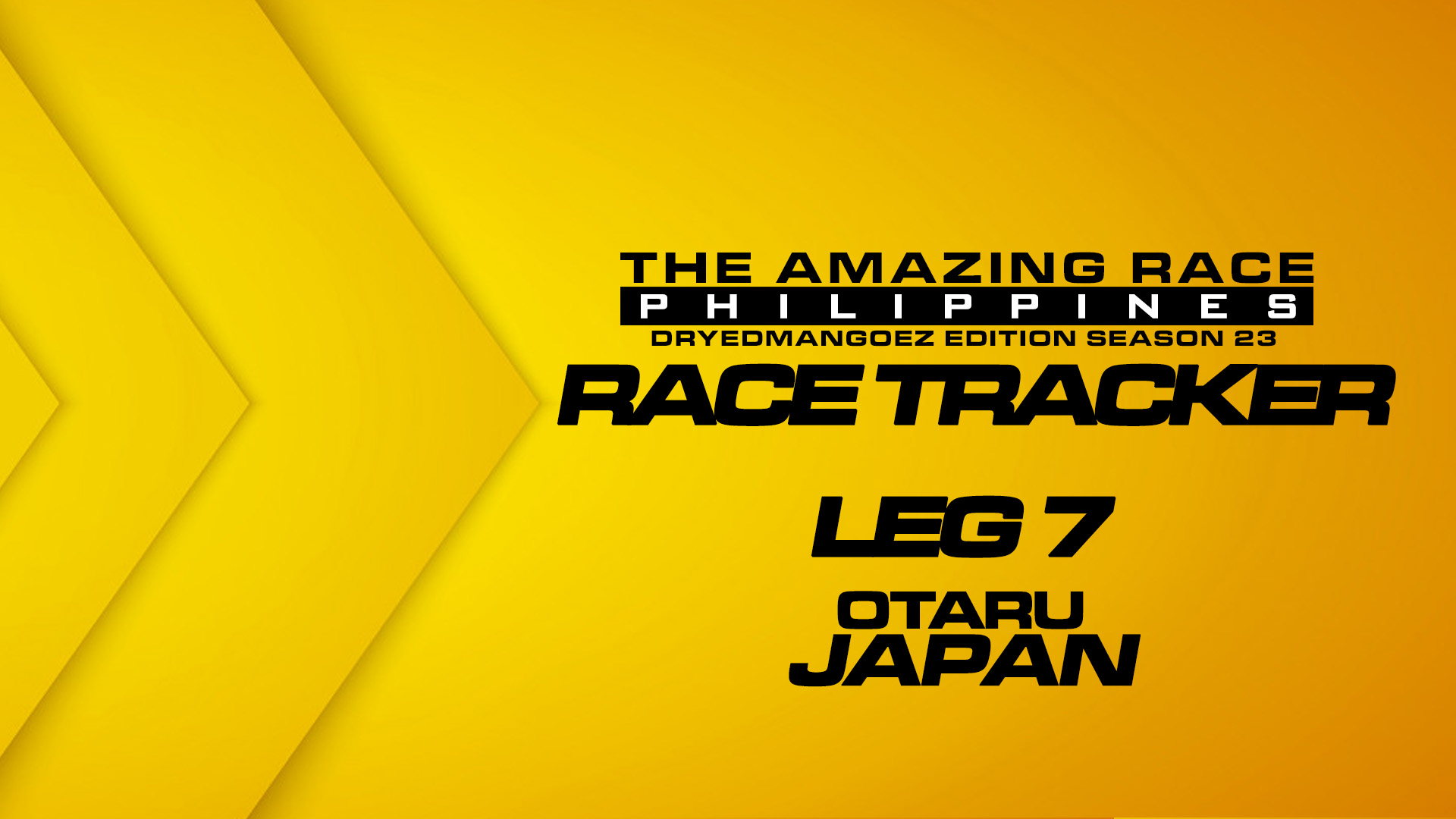 The Amazing Race Philippines: DryedMangoez Edition Season 23 Race Tracker – Leg 7