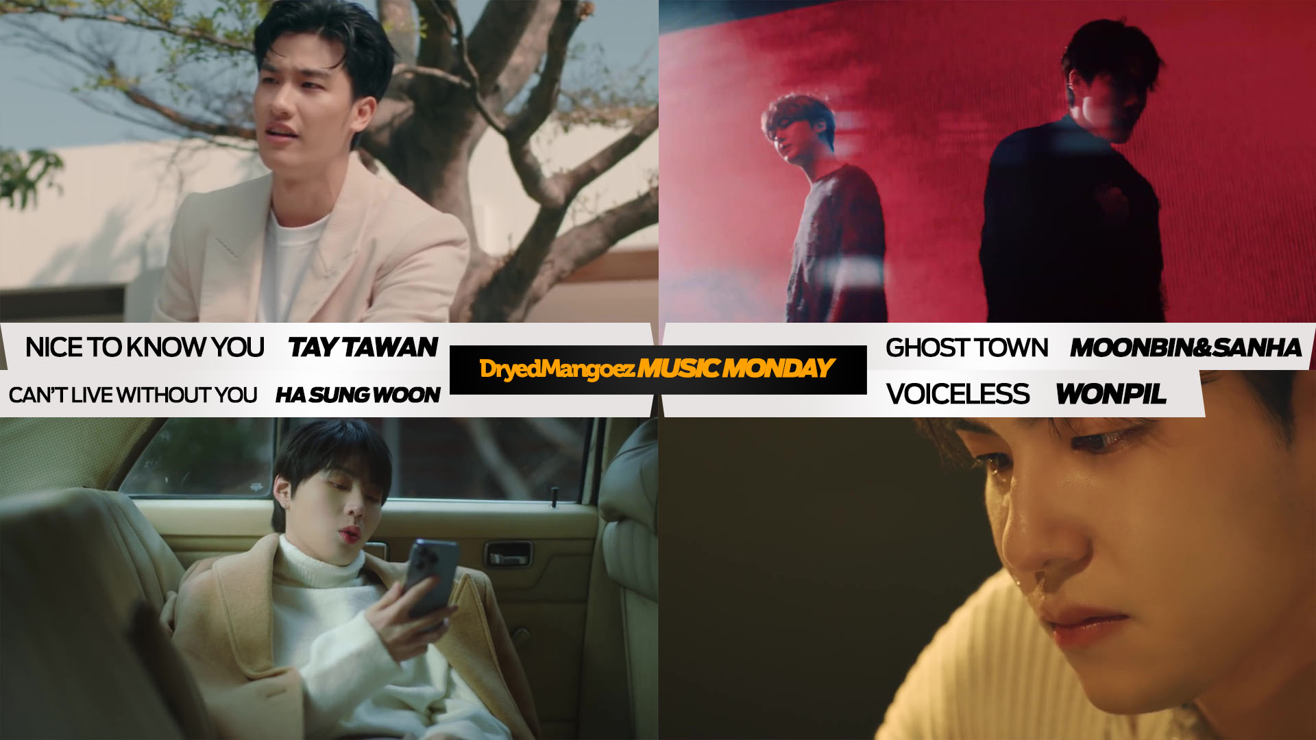 Music Monday, February 14, 2022 – Tay Tawan, Moonbin & Sanha, Ha Sung Woon, Wonpil