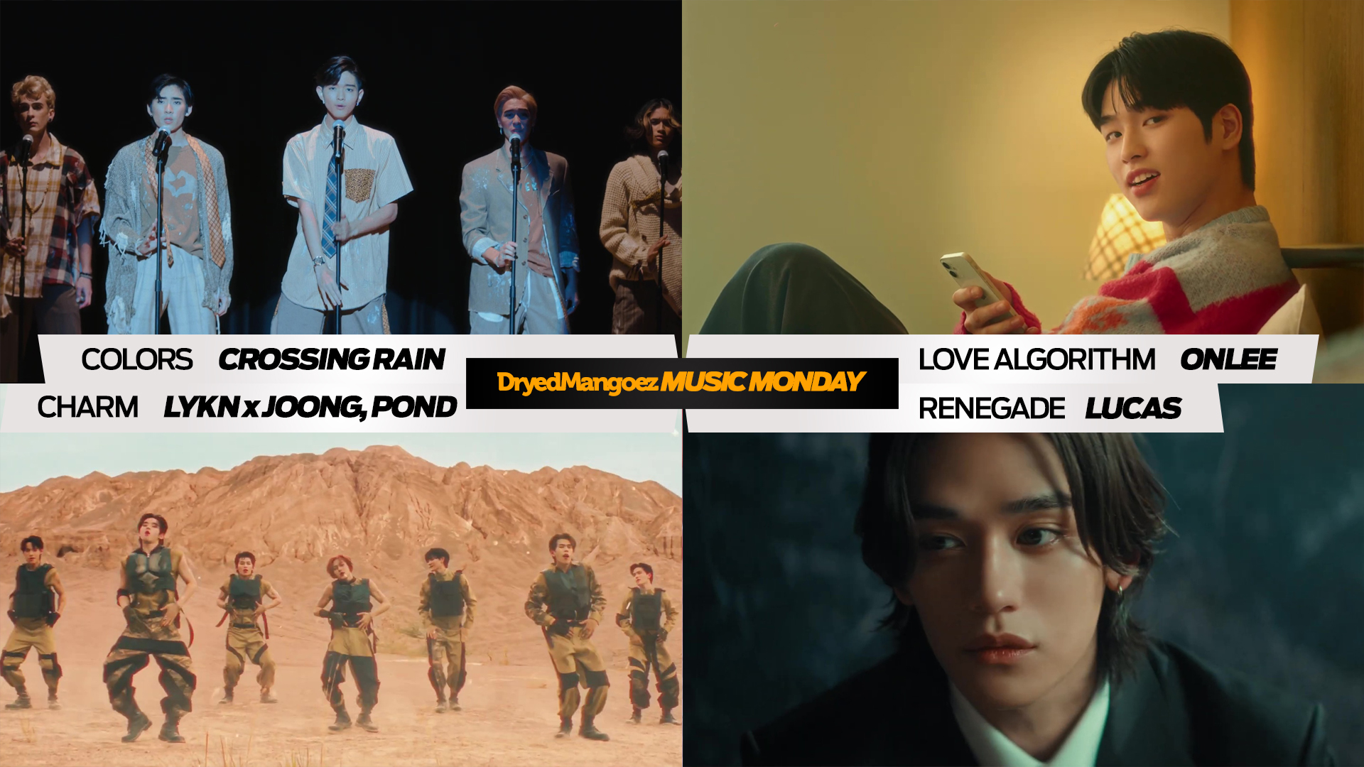 Monday, April 8, 2024 – Crossing Rain, ONLEE, LYKN x Joong and Pond, Lucas