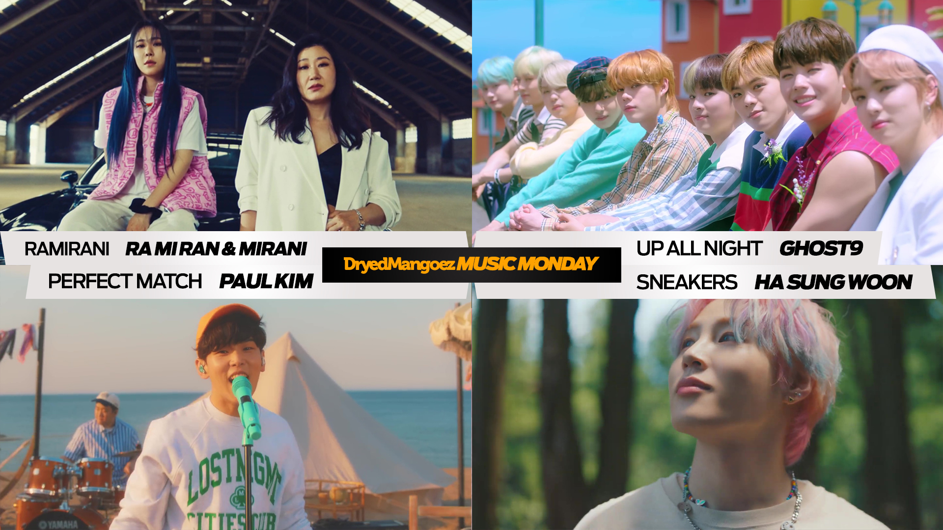 Music Monday, June 7, 2021 (Part 1) – Summer vibes with Ra Mi Ran & Mirani, GHOST9, Paul Kim and Ha Sung Woon