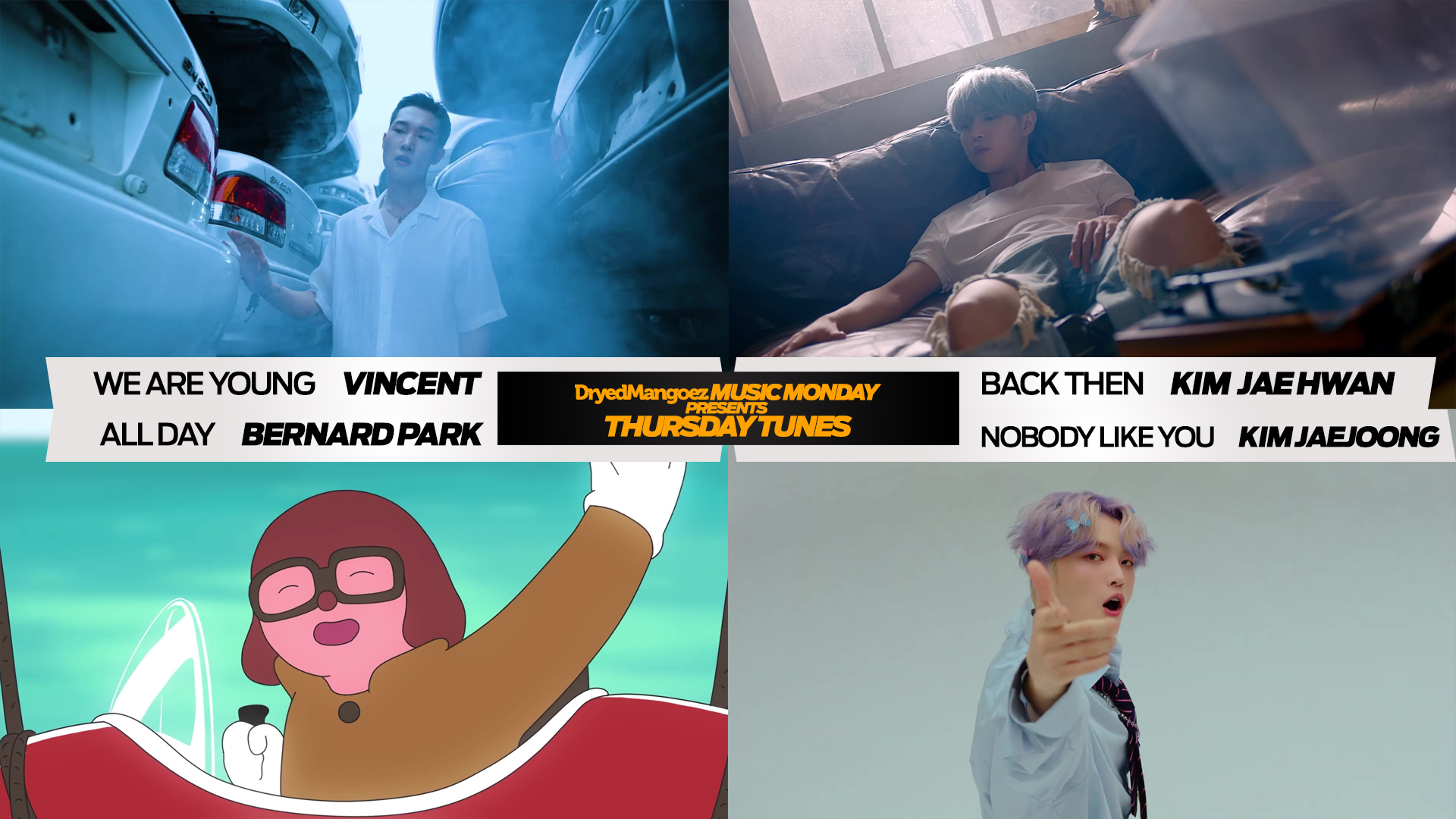 Thursday Tunes – September 15, 2022 – Vincent, Kim Jae Hwan, Bernard Park, Kim Jaejoong