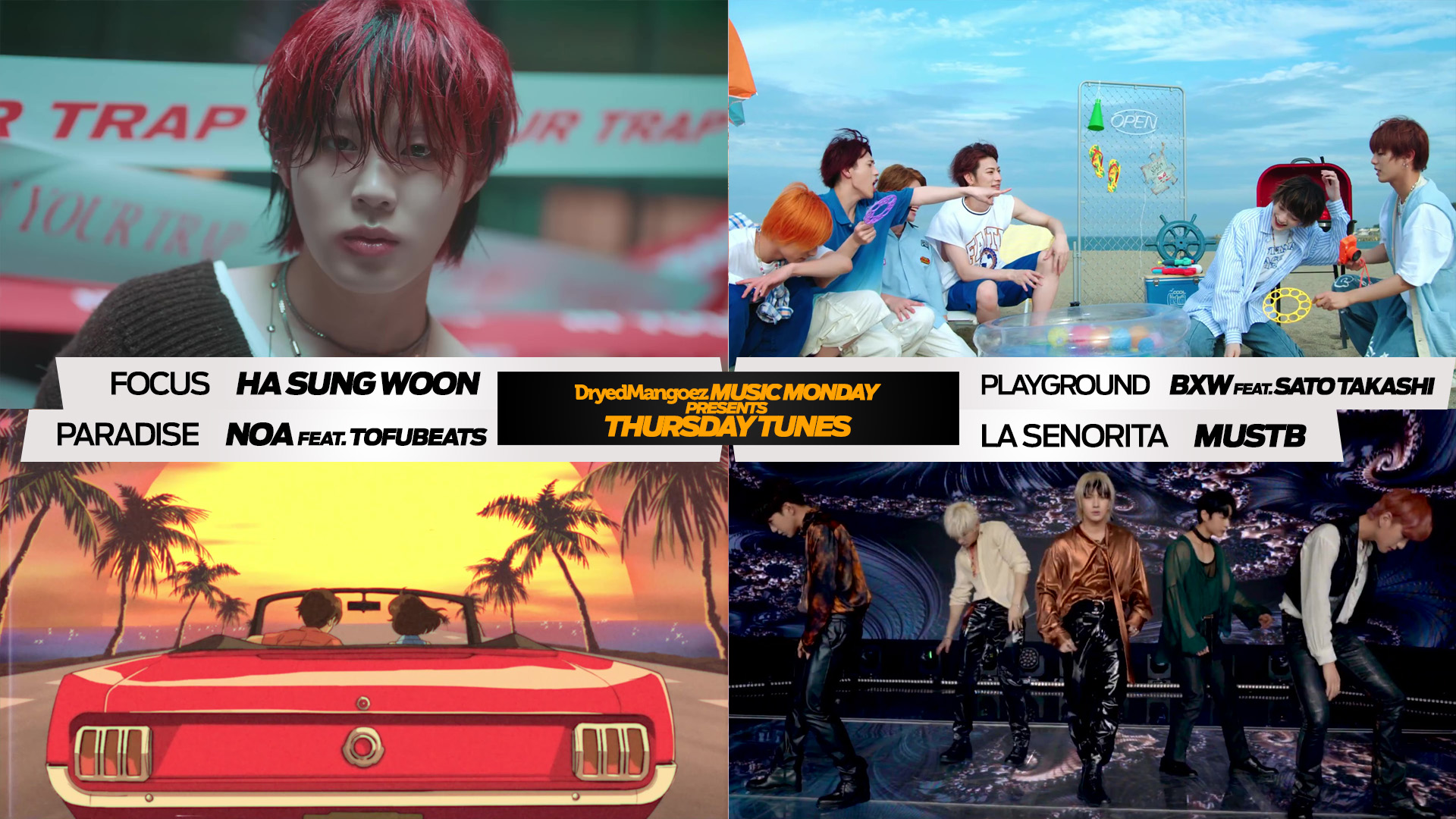 Thursday Tunes, September 22, 2022 – Ha Sung Woon, BXW, NOA, MUSTB