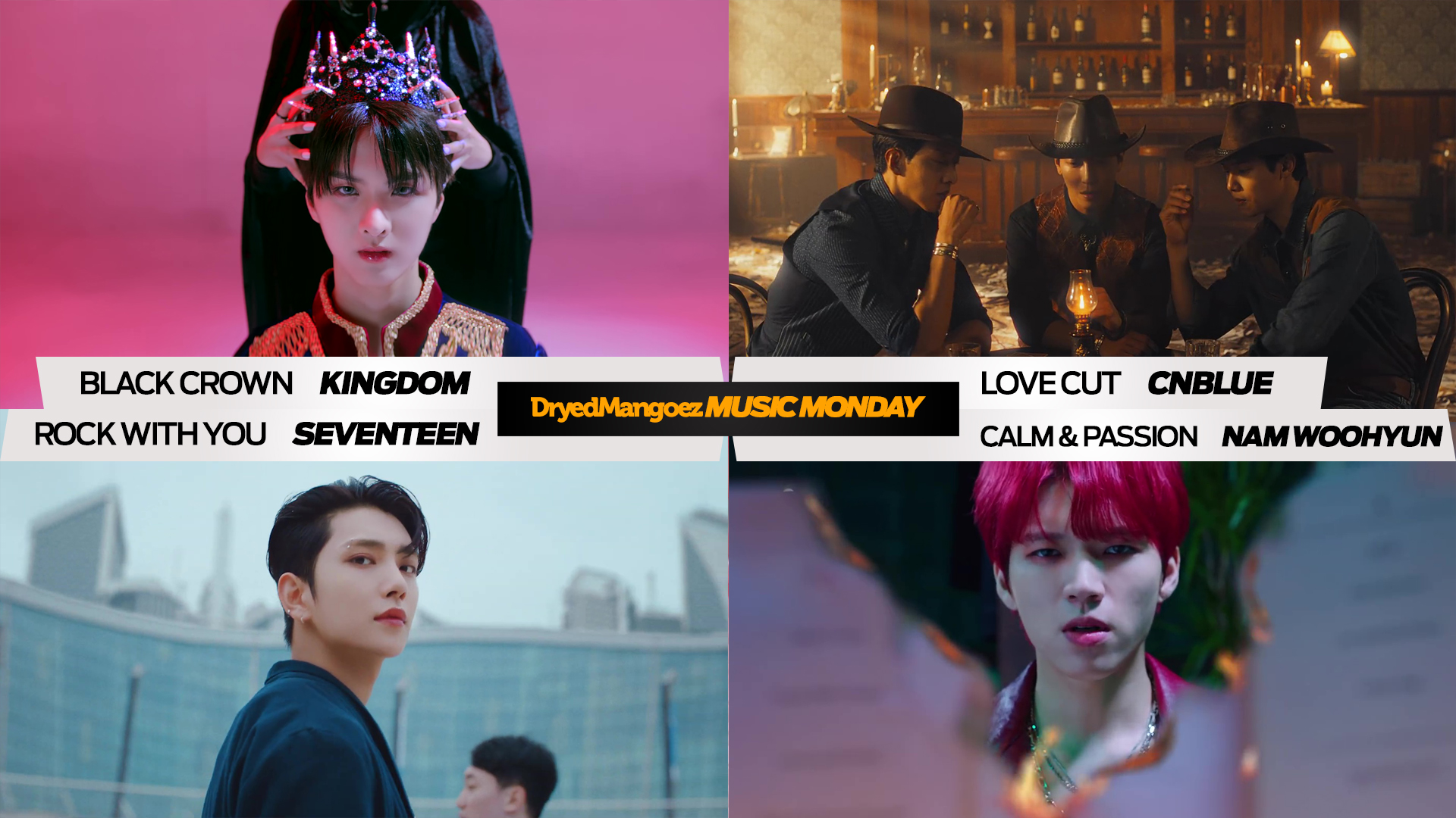 Music Monday, October 25, 2021 (Part 2) – Excellent comebacks from KINGDOM, CNBLUE, SEVENTEEN and Nam Woohyun