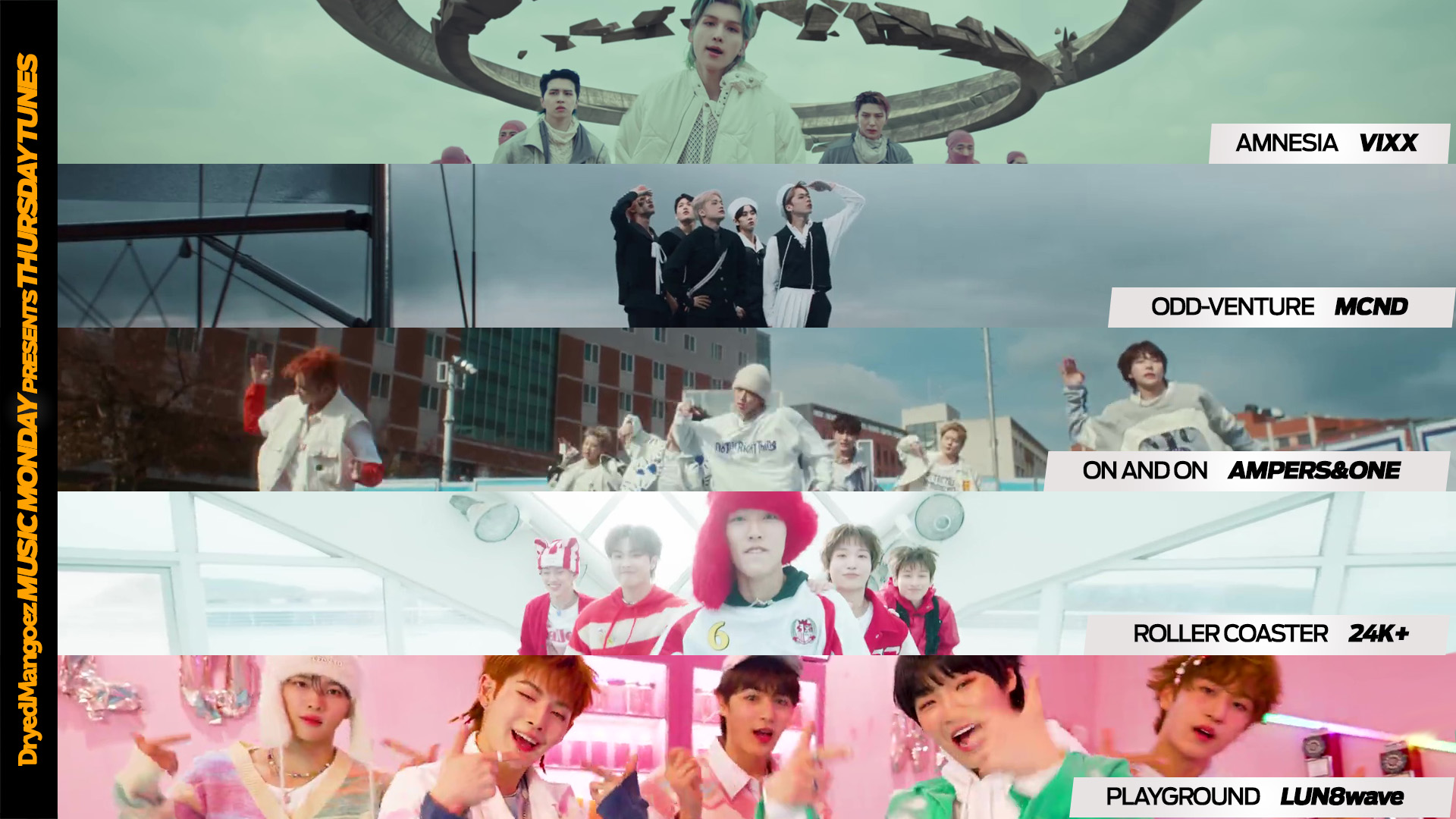 Thanksgiving Thursday Tunes, November 23, 2023 – VIXX, MCND, AMPERS&ONE, 24K+ and LUN8wave